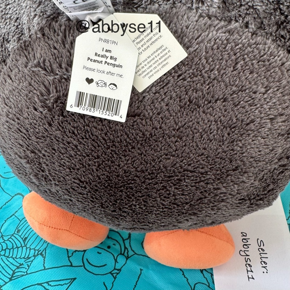 Jellycat Peanut Penguin - Really Big - Authentic - BNWT - Fast Ship - Picture 7 of 7